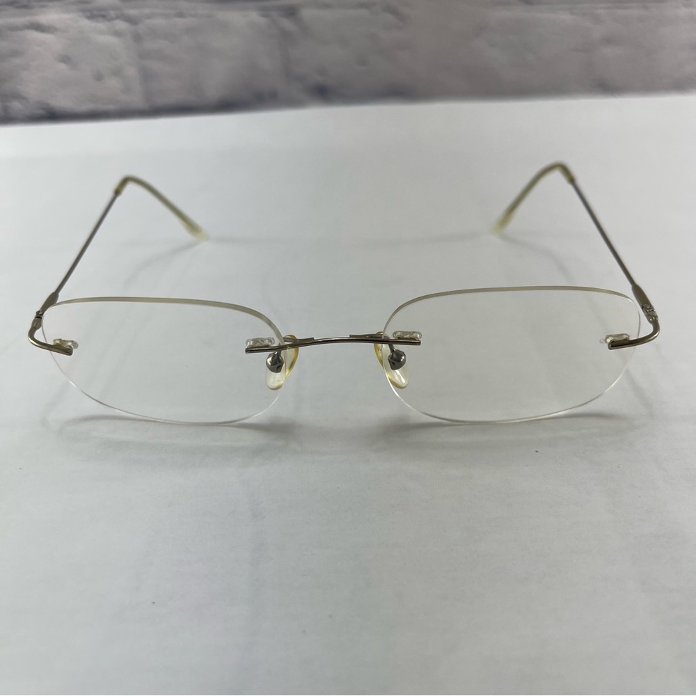 Technolite Frameless Rimless 4-11 Eyeglasses Gold *Frames Only*